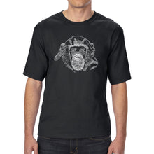 Load image into Gallery viewer, Chimpanzee - Men&#39;s Tall Word Art T-Shirt