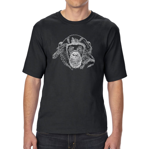 Chimpanzee - Men's Tall Word Art T-Shirt