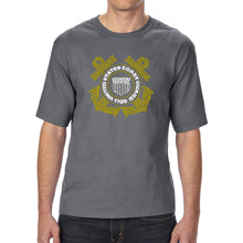 Load image into Gallery viewer, Coast Guard - Men&#39;s Tall Word Art T-Shirt