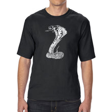 Load image into Gallery viewer, Types of Snakes - Men&#39;s Tall Word Art T-Shirt