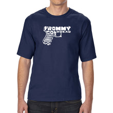 Load image into Gallery viewer, Out of My cold Dead Hands Gun - Men&#39;s Tall Word Art T-Shirt
