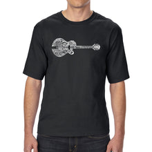 Load image into Gallery viewer, Country Guitar - Men&#39;s Tall Word Art T-Shirt