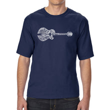 Load image into Gallery viewer, Country Guitar - Men&#39;s Tall Word Art T-Shirt