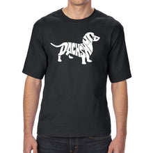 Load image into Gallery viewer, Dachshund  - Men&#39;s Tall and Long Word Art T-Shirt