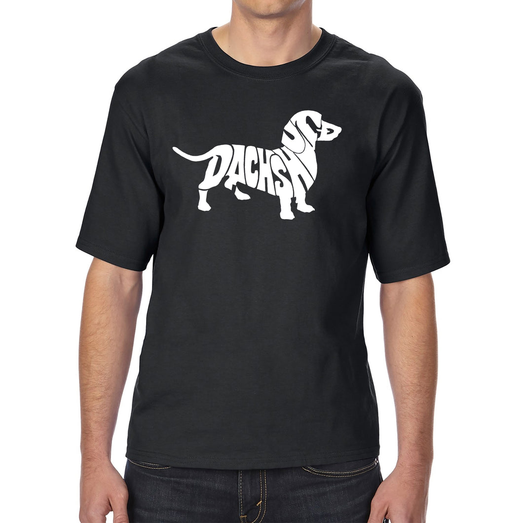 Dachshund  - Men's Tall and Long Word Art T-Shirt