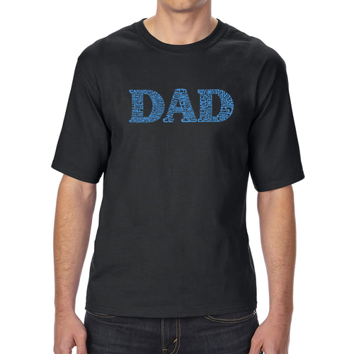 Dad - Men's Tall and Long Word Art Tshirt