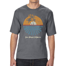 Load image into Gallery viewer, Cities In San Diego - Men&#39;s Tall Word Art T-Shirt