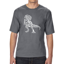 Load image into Gallery viewer, Dino Pics - Men&#39;s Tall Word Art T-Shirt