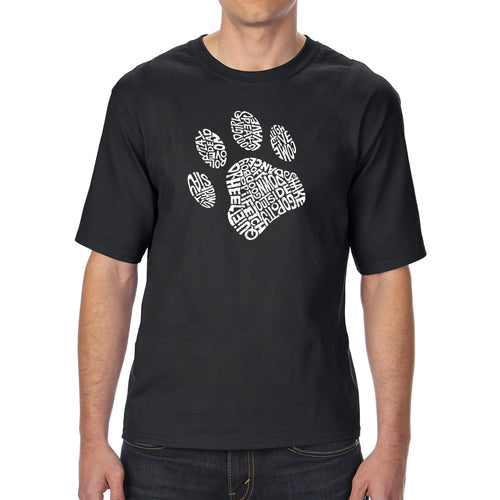 Dog Paw - Men's Tall Word Art T-Shirt