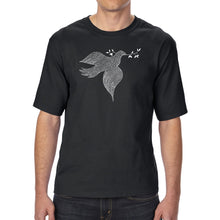 Load image into Gallery viewer, Dove - Men&#39;s Tall Word Art T-Shirt