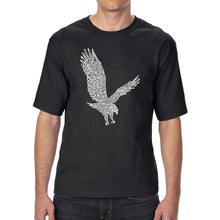 Load image into Gallery viewer, Eagle - Men&#39;s Tall Word Art T-Shirt