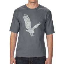 Load image into Gallery viewer, Eagle - Men&#39;s Tall Word Art T-Shirt