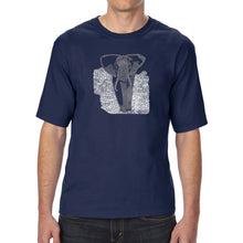 Load image into Gallery viewer, ELEPHANT - Men&#39;s Tall Word Art T-Shirt