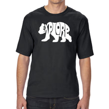 Load image into Gallery viewer, Explore - Men&#39;s Tall and Long Word Art T-Shirt