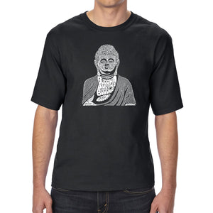 Buddha  - Men's Tall and Long Word Art T-Shirt
