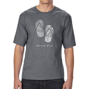 BEACH BUM - Men's Tall Word Art T-Shirt