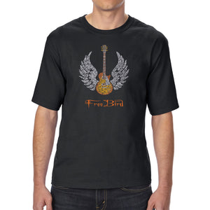 LYRICS TO FREEBIRD - Men's Tall Word Art T-Shirt