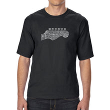 Load image into Gallery viewer, Guitar Head - Men&#39;s Tall Word Art T-Shirt