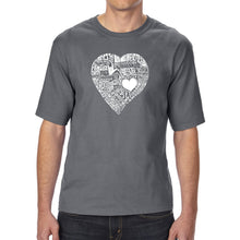 Load image into Gallery viewer, LOVE IN 44 DIFFERENT LANGUAGES - Men&#39;s Tall Word Art T-Shirt