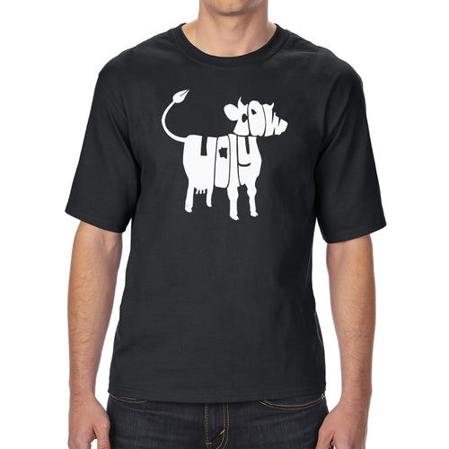 Holy Cow  - Men's Tall and Long Word Art T-Shirt