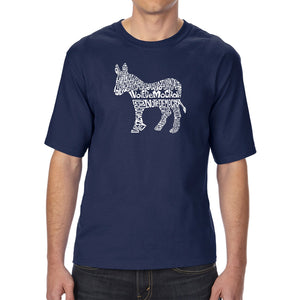 I Vote Democrat - Men's Tall Word Art T-Shirt
