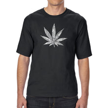 Load image into Gallery viewer, 50 DIFFERENT STREET TERMS FOR MARIJUANA - Men&#39;s Tall Word Art T-Shirt