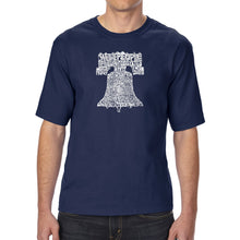 Load image into Gallery viewer, Liberty Bell - Men&#39;s Tall Word Art T-Shirt
