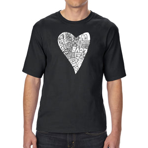 Lots of Love - Men's Tall Word Art T-Shirt