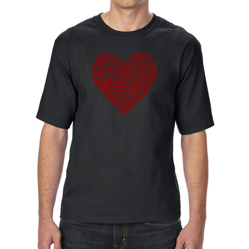 Love Yourself - Men's Tall and Long Word Art T-Shirt