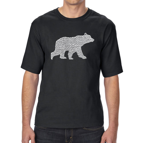 Mama Bear  - Men's Tall and Long Word Art T-Shirt