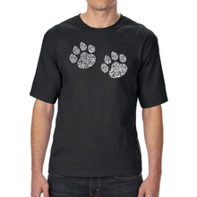 Load image into Gallery viewer, Meow Cat Prints - Men&#39;s Tall Word Art T-Shirt