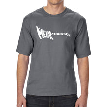Load image into Gallery viewer, Metal Head - Men&#39;s Tall Word Art T-Shirt