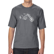 Load image into Gallery viewer, MOTORCYCLE - Men&#39;s Tall Word Art T-Shirt