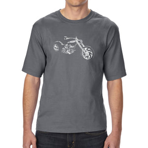 MOTORCYCLE - Men's Tall Word Art T-Shirt
