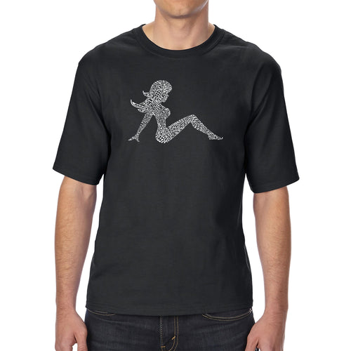Mudflap Girl Keep on Truckin - Men's Tall Word Art T-Shirt