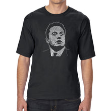 Load image into Gallery viewer, Elon Musk  - Men&#39;s Tall and Long Word Art T-Shirt