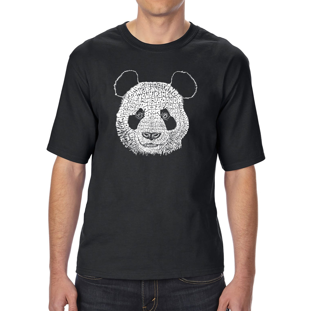 Panda - Men's Tall Word Art T-Shirt