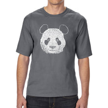 Load image into Gallery viewer, Panda - Men&#39;s Tall Word Art T-Shirt