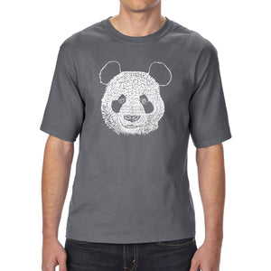 Panda - Men's Tall Word Art T-Shirt