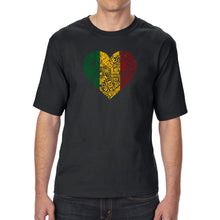 Load image into Gallery viewer, One Love Heart - Men&#39;s Tall Word Art T-Shirt