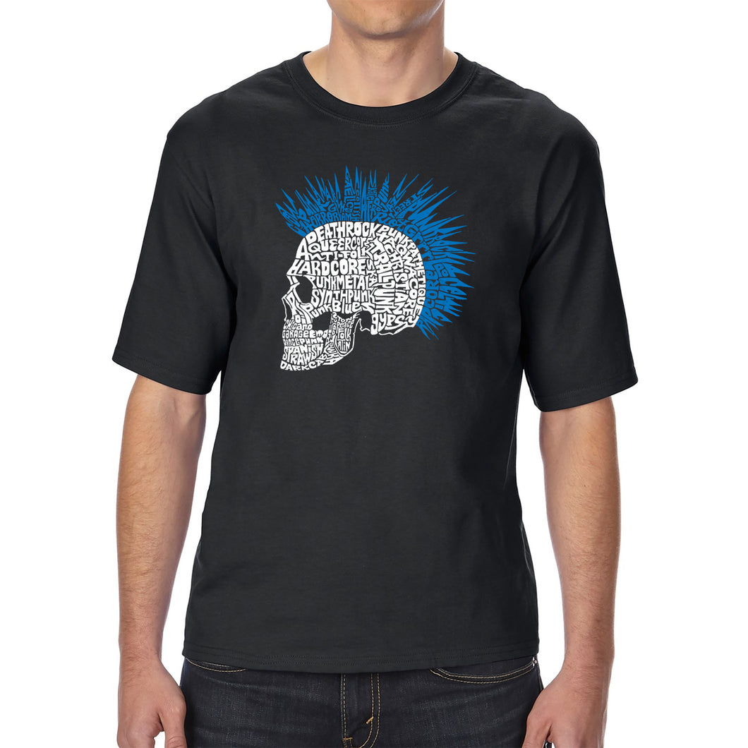 Punk Mohawk - Men's Tall Word Art T-Shirt