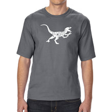 Load image into Gallery viewer, Velociraptor - Men&#39;s Tall Word Art T-Shirt