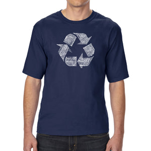 86 RECYCLABLE PRODUCTS - Men's Tall Word Art T-Shirt