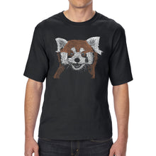 Load image into Gallery viewer, Red panda - Men&#39;s Tall Word Art T-Shirt