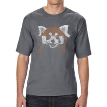 Load image into Gallery viewer, Red panda - Men&#39;s Tall Word Art T-Shirt
