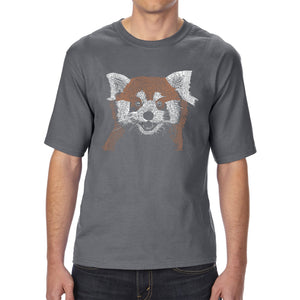 Red panda - Men's Tall Word Art T-Shirt