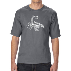 Types of Scorpions - Men's Tall Word Art T-Shirt