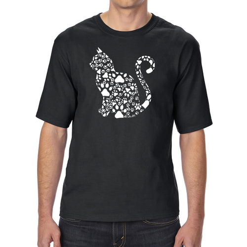 Cat Claws - Men's Tall and Long Word Art T-Shirt