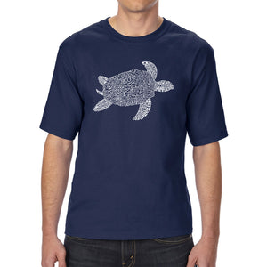 Turtle - Men's Tall Word Art T-Shirt