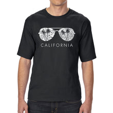 Load image into Gallery viewer, California Shades - Men&#39;s Tall Word Art T-Shirt